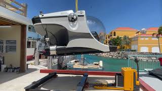 Superyacht Sub Being Launched in Curacao