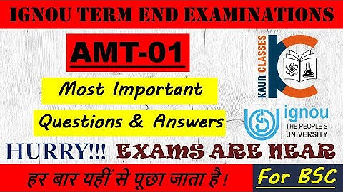 AMT-01 | Most Important Questions | Teaching of Primary School Mathematics | AOC | BSC | TEE | IGNOU