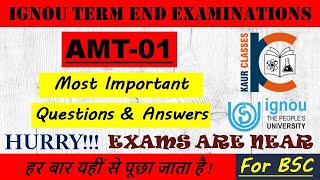 AMT-01 | Most Important Questions | Teaching of Primary School Mathematics | AOC | BSC | TEE | IGNOU