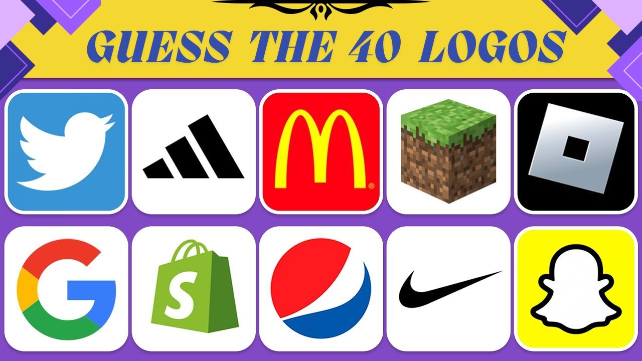 Guess the Logo in 10 Seconds | 40 Famous Logos | Logo Quiz 2025