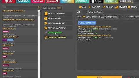 Infinix Hot 60i New Latest Model Android 15 Frp Remove Just One Click Meta Mode Unlock Tool 