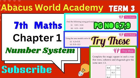 7 th std maths term 3 chapter 1 Number System Try These pg no 6,7,9#7thclassnewmathsbookterm3