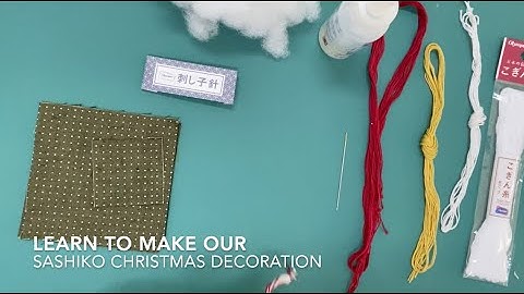 BeBe Bold Hitomezashi Christmas Decoration