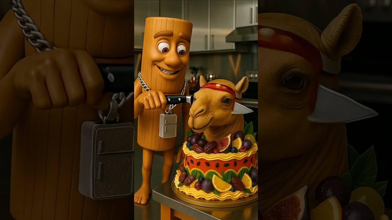 Tung Tung Sahur 🍰 Cake Degustation ASMR | Funny Tasting & Reactions 💜😂🎂