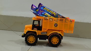 Crane Loading PARLE-G Bull Cart | Mini Tractor | Parle g Loading | video 32.