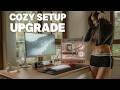Upgrading My Cozy Desk Space ☁️ PC Build, Unboxing Aesthetic Gear & Gaming Vlog ????