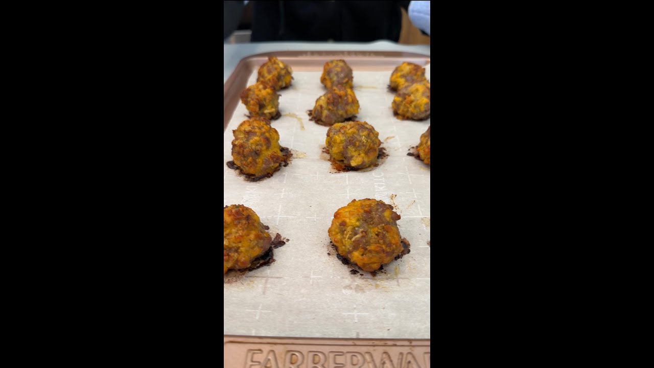 Yummy sausage balls (with stuffing mix) YouTube