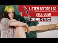 Listen before I go (Billy Eilish) guitar tutorial