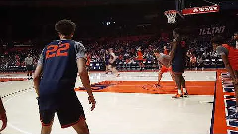 Geoff Alexander runs a post-entry drill