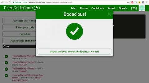 Reverse a string - NoAudio - FCC - Basic Algorithm Scripting Problem