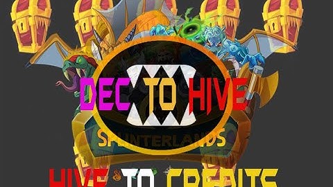 How to Convert DEC to HIVE, HIVE to CREDITS! Splinterlands! TAGALOG