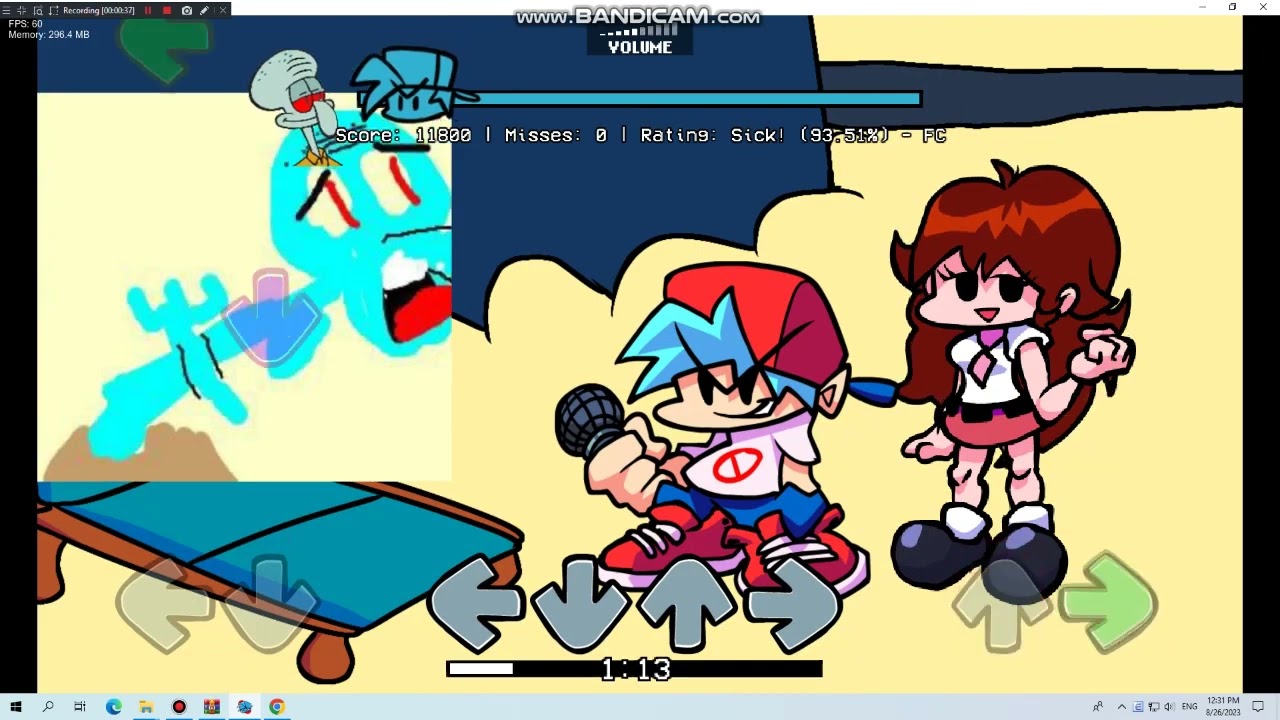 fnf tales from davy jones Artight choker squidward vs bf