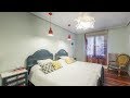 Dormitorio de estilo retro y elegante en casa rural - Programa completo - Decogarden