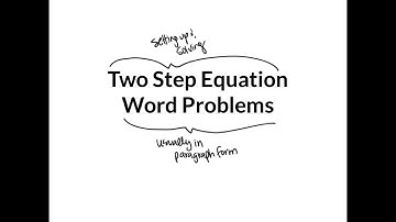 Notes Two Step Equations Word Problems
