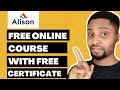 Alison free diploma and certificate  free online courses with free certificate 