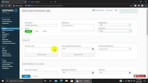How to Block Dropbox in Sophos XG Firewall | Complete Training Video