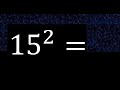 15 exponent 2 , number raised to the power, number above the number