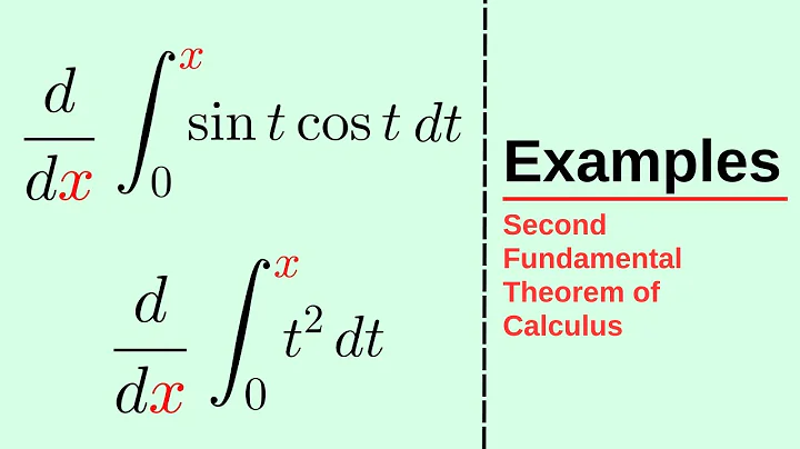 Become familiar with FTC2 | Examples of the 2nd Fundamental Theorem of Calculus