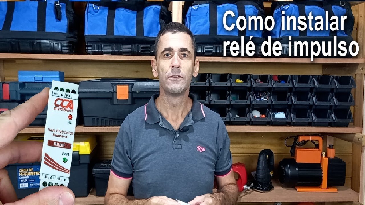 Como instalar RELÉ DE IMPULSO ( relé biestável)