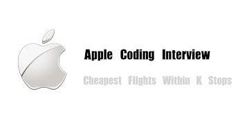 Apple Coding Interview Question | Leetcode 787 | Cheapest Flights Within K Stops