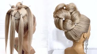 10 Easy hairstyles for long and medium hair.Simple hairstyles step by step
