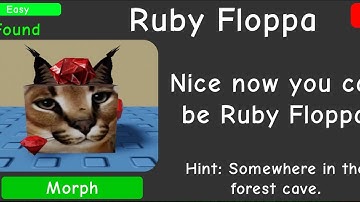 How To Get The “Ruby Floppa” | Find The Floppa Morphs #roblox #floppa