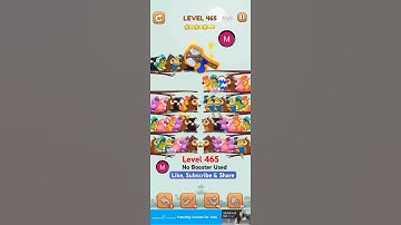 #bird #sort 2 #color #puzzle #level 465 #birdsort #colour #gaming #viral #trending #shorts #solution