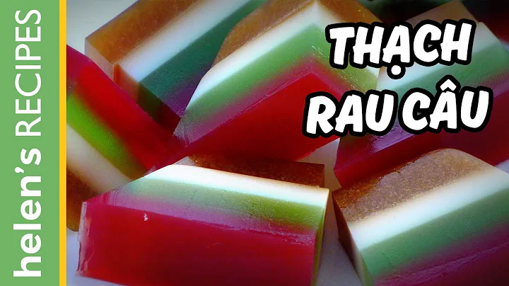 How to make Rainbow Jelly - Thach rau cau | Helen'...
