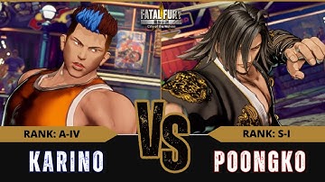 FF:CotW 🐺 KARINO (Kim Dong Hwan) vs POONGKO (Gato)⭐Replay Match - [FATAL FURY: CotW] - 04/25