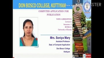 computer application for publication - S3 - B.com CA -  Lecture 4