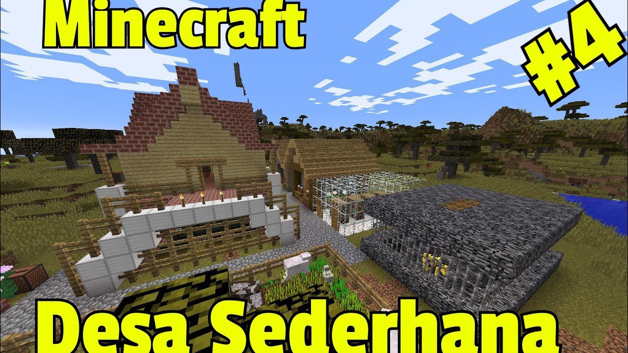 Bangun Rumah Desa Minecraft Survival Indonesia YouTube