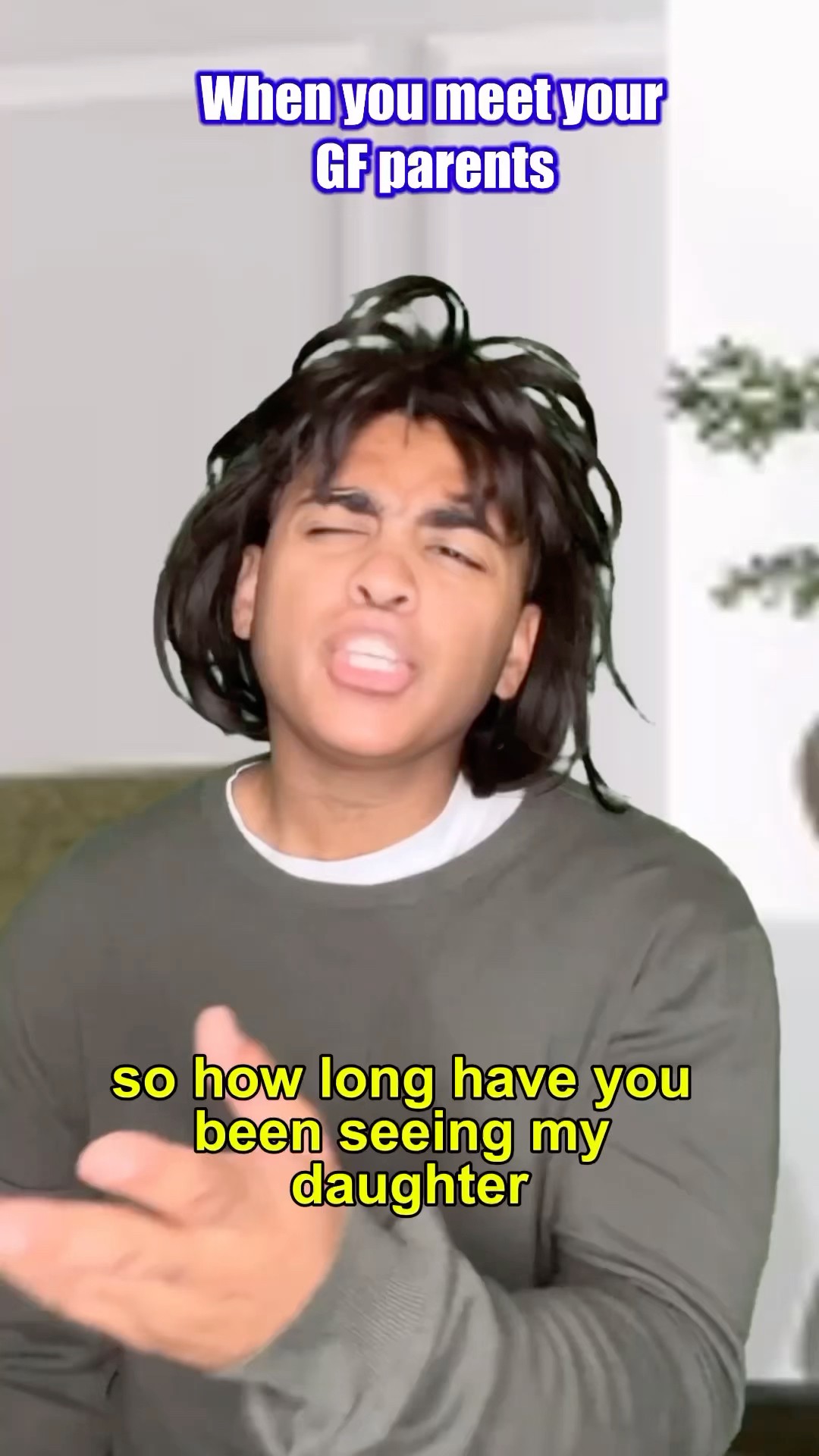When you meet your GF parents…??? #comedy #viral
