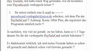 Paysafecard verdoppeln - Funktioniert zu 100%