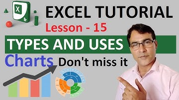 Chart Types and uses in Excel | MS Excel tutorial lesson - 14 | All type charts in excel