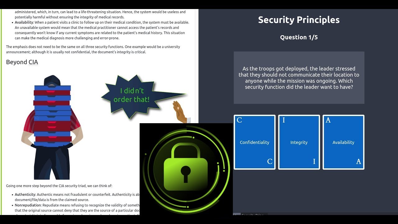 Security Principles TryHackMe Walkthrough CIA Triad Security Security Principles TryHackMe Walkthrough CIA Triad Security