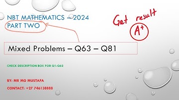 NBT MATH 2025 Preparation - Full Course (tips and tricks) - Part 2