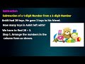 Ch - 4. Let’s Learn Addition and Subtraction up to 50