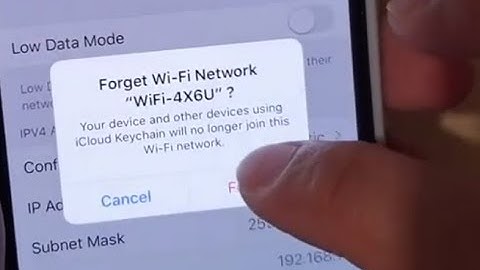 iPhone 11 Pro: How to Forget a Wifi Network