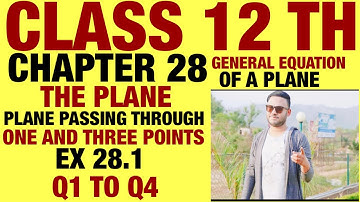 RD SHARMA EX 28.1 Q1 TO Q4 SOLUTION OF PLANE CHAPTER 28 FOR CLASS12