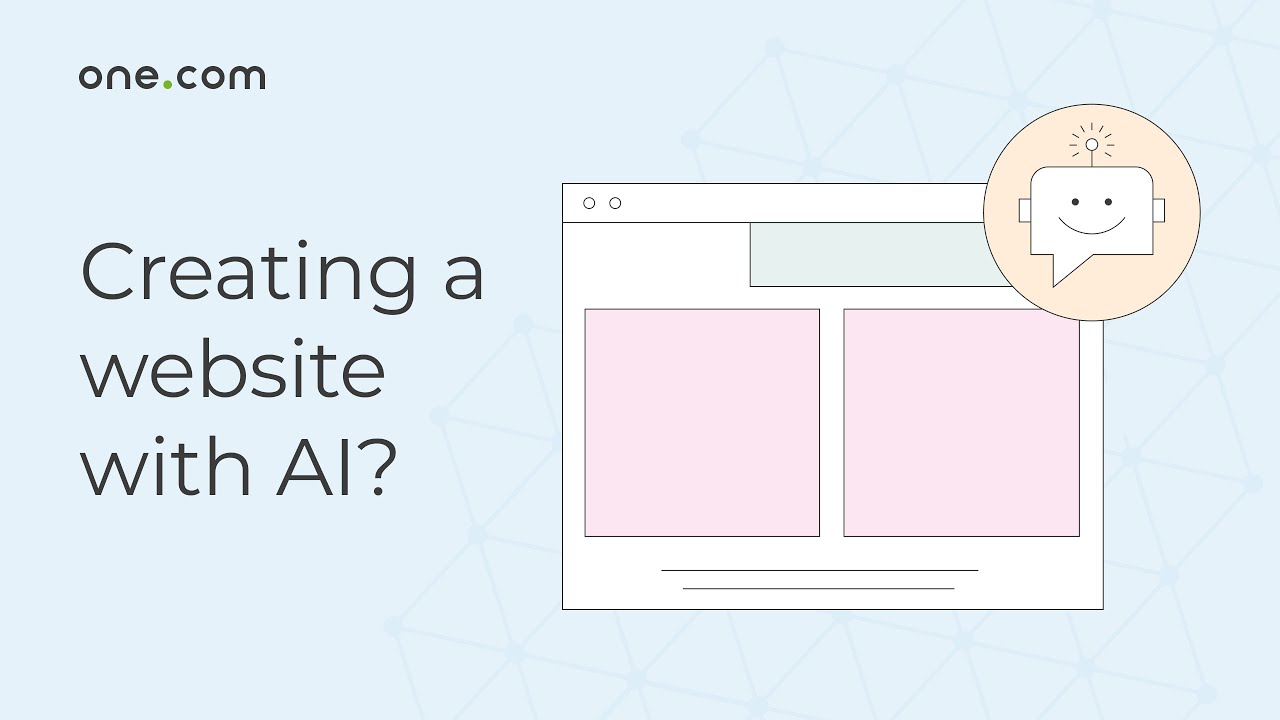 Creating a website with AI | Effortless Website Creation with One.com's AI Onboarding Tool