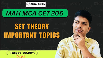 Set Theory Important Topics for MAH MCA CET 2026 | Must-Study Concepts