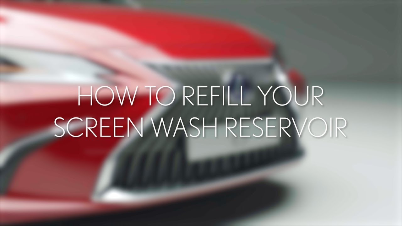 Low washer fluid lexus