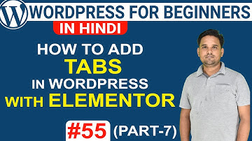 Learn How to Add TABS with Elementor in WordPress | WordPress Tutorial