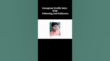 Instagram Intro With There Following And Followers || Instagram Profile Intro || Professional Intro