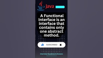 What is Functional Interface in Java ? #java #shorts #javaprogramming #coding #javatutorial