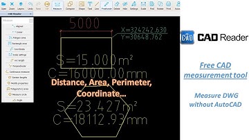 Free CAD measurement tool | Measure DWG without AutoCAD