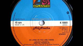 Aretha Franklin - Mr. D.J. (5 For The D.J.) / As Long As You Are There - 7″ UK - 1975