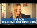 How to make homeschool easier when teaching multiple children  homeschooling older kids  toddlers
