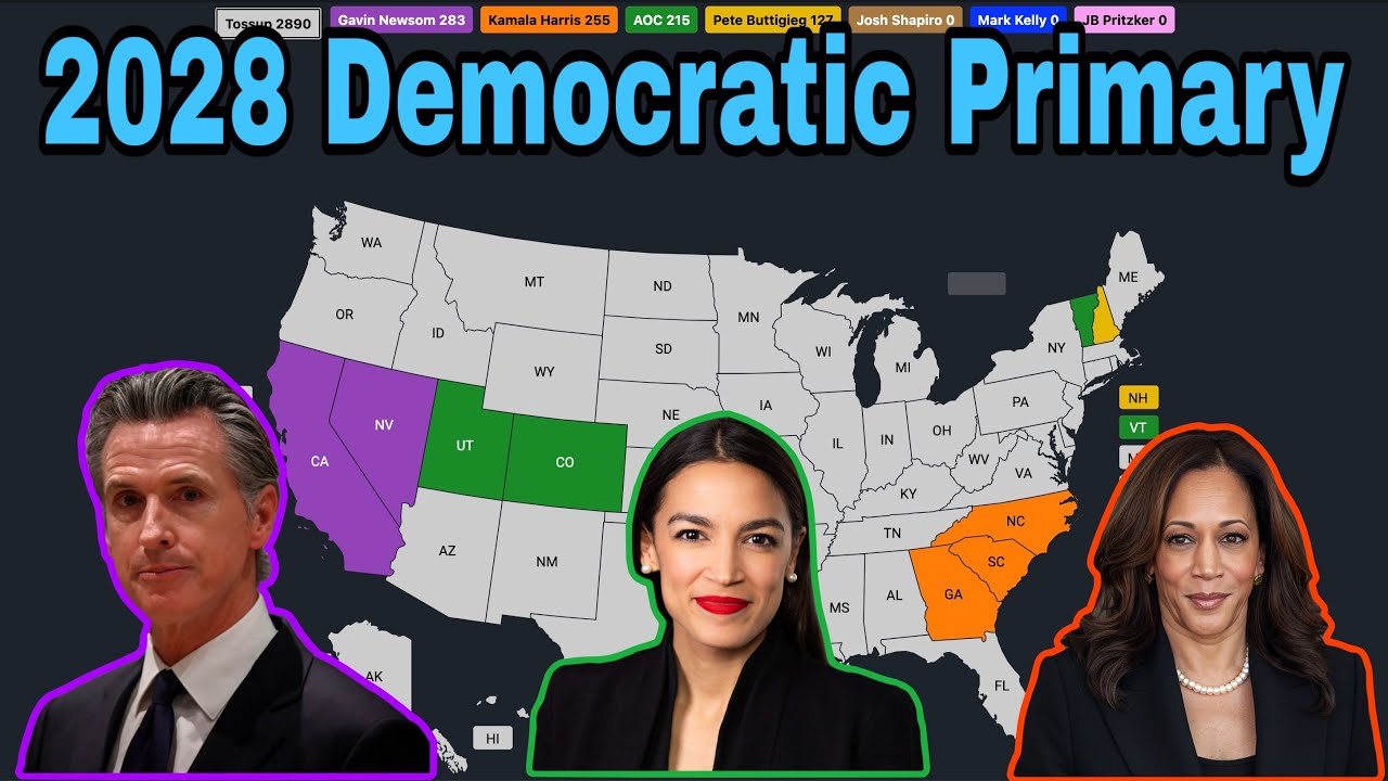 NEW 2028 Democratic Primary Election Prediction - YouTube