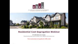 Residential Cost Segregator® Software Demo